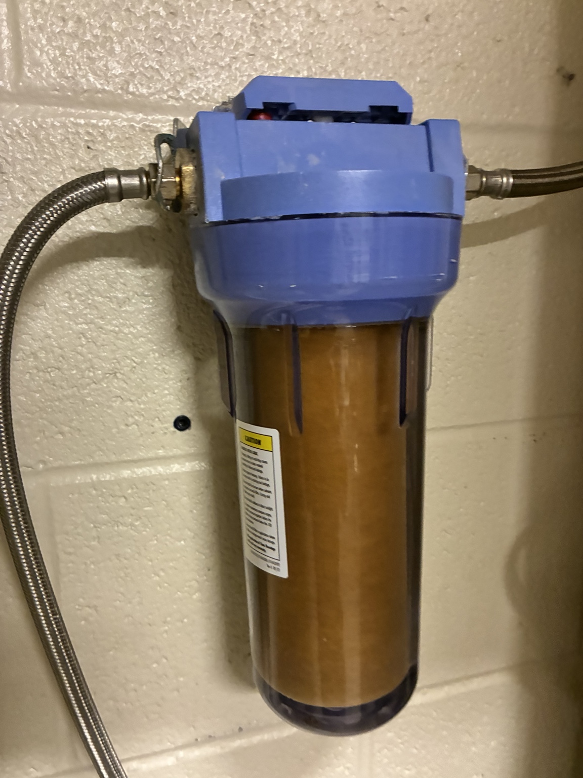 External water filter feeding Hoshizaki ice maker