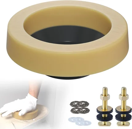 Hibbent extra-thick toilet wax ring kit