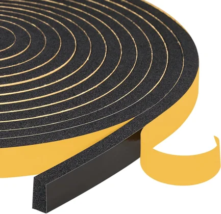 Foam weatherstrip — 1/2 × 1/4 inch