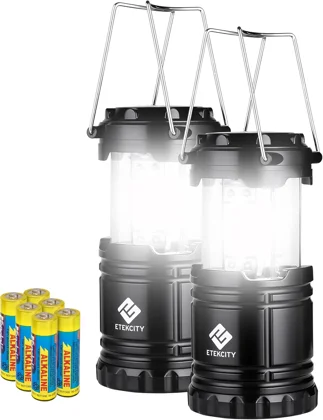 Etekcity Battery-Operated LED Lanterns — 2 Pack